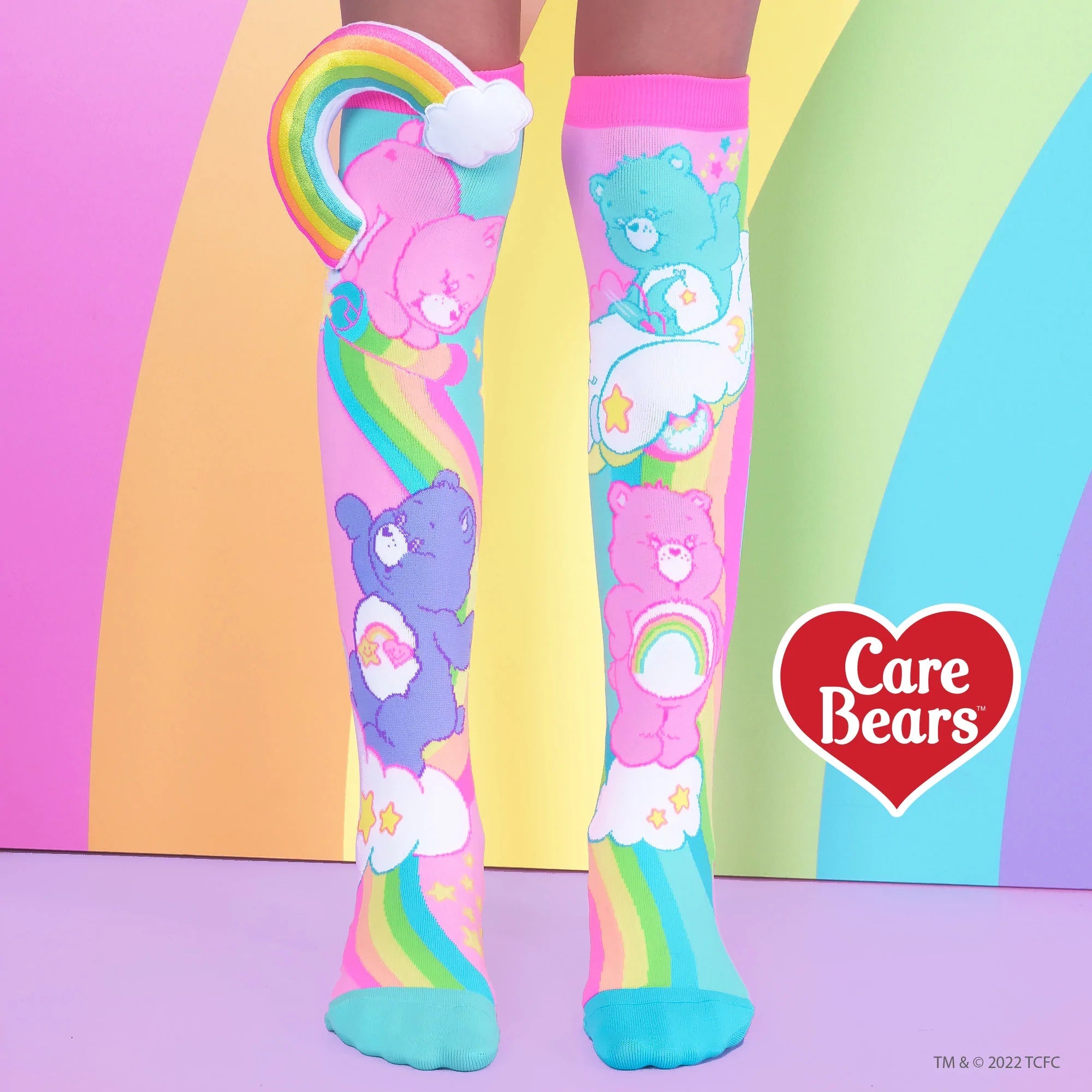 Rainbow Care Bears Cotton Lycra